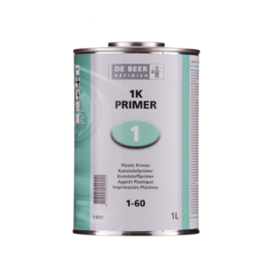 Image of a tin of De Beer 1-60 Plastic Primer 1 Litre