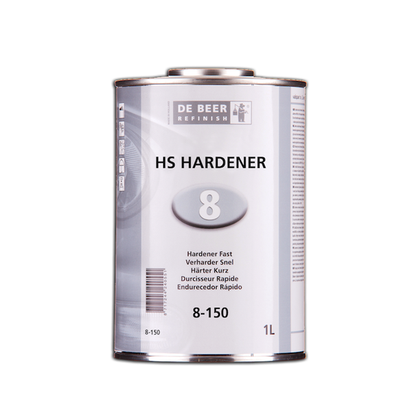 Image of a tin of De Beer 8-150 HS Hardener Normal