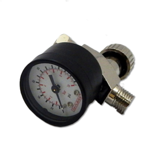 Image of a Devilbiss air regulator and gauge