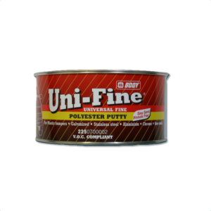 Image of a tin of HB Body 225 Uni Fine putty