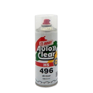 Image of a tin of HB Body 2496 HS Clear spray can