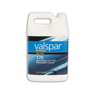 Image of a container of Valspar Refinish 170 Aqua Clean Low  VOC Waterbase Cleaner 3.78 Litre