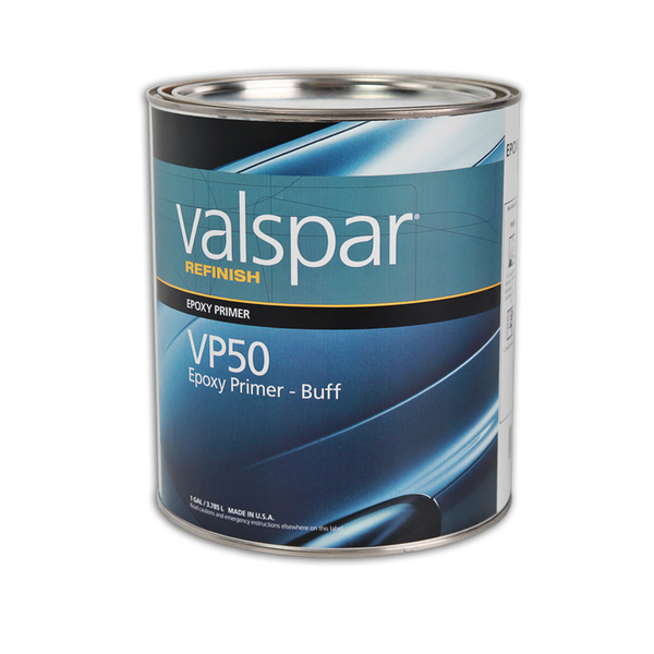 Image of a container of Valspar Refinish VP50 Epoxy primer buff 3.78 Litre