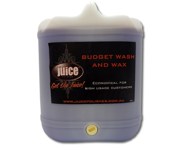 Image of a container of Juice budget wash and wax 20 Litre